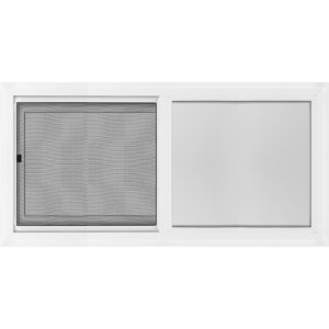 36"x18" Vinyl Slider Low-E Obscure Tempered Glass Window