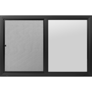 36"x24" Black Vinyl Ultra Low-E Window