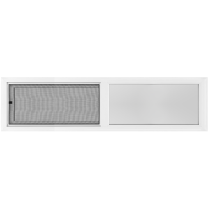 48"x12" Vinyl Slider Low-E Obscure Tempered Glass Window
