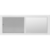 48"x18" 5000 Series Retrofit Vinyl Sliding Low-E Tempered Obscure Glass Window