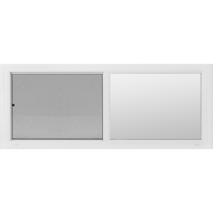 48"x18" 5000 Series Retrofit Vinyl Sliding Low-E Tempered Obscure Glass Window