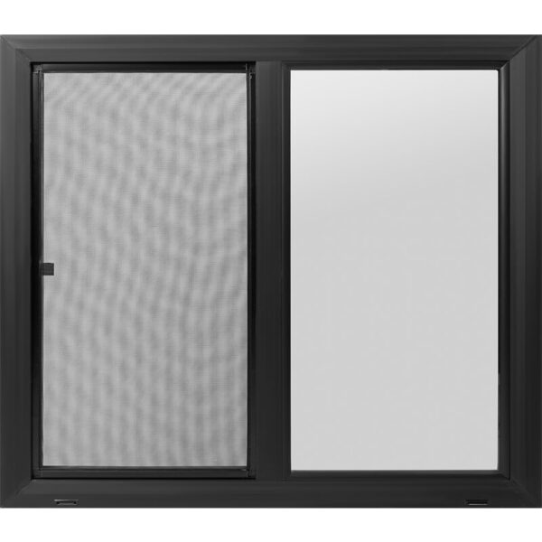 EZ TRIM PREM VINYL SLIDER ULTRA LOW-E 48"X42" BLACK EXT.