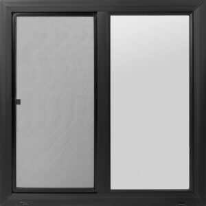 48"x48" Black Vinyl Ultra Low-E Window