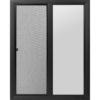48"x60" Black Vinyl Ultra Low-E Window
