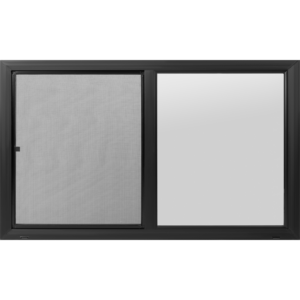 60"x36" 5000 Series Retrofit Black Vinyl Sliding Low-E Window