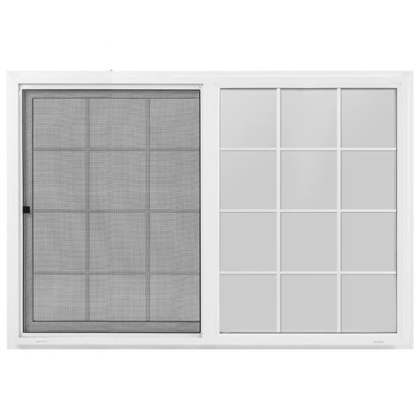 72"x48" Vinyl EZ Trim Clear Low-E Window with Grid