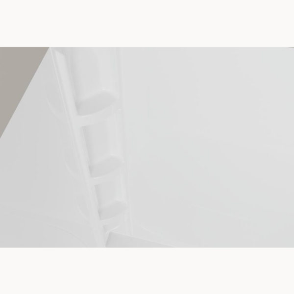 Lyons Classic 60"W x 32"D x 58"H White Bathtub Shower Wall