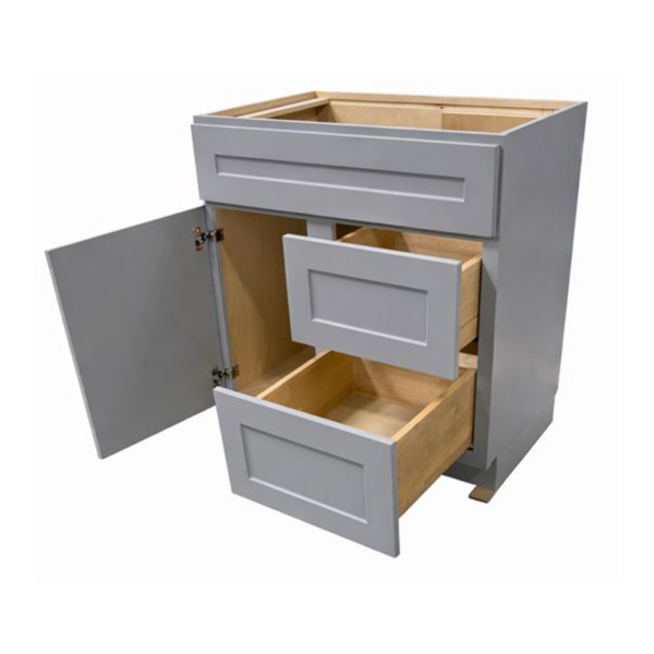 Shaker Gray 36 in. x 21 in. Vanity Cabinet Without Top