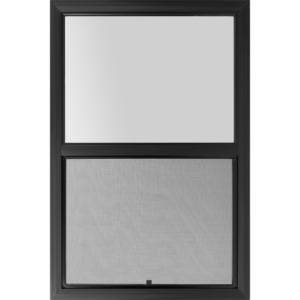 24"x36" 5000 Series Retrofit Black Vinyl Single Hung Obscure Tempered Low-E Window