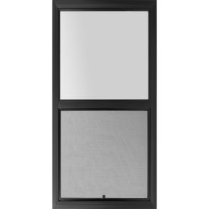 24"x48" 5000 Series Retrofit Black Vinyl Single Hung Low-E Window
