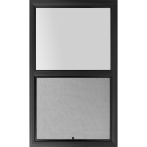 36"x60" 5000 Series Retrofit Black Vinyl Single Hung Low-E Window