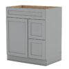 Shaker Gray Vanity Cabinet Without Top