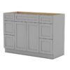 Shaker Gray Vanity Cabinet Without Top
