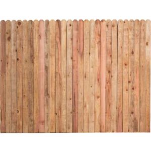6 x 8 redwood fence panel
