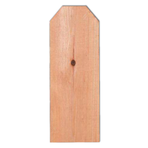 Redwood fence board