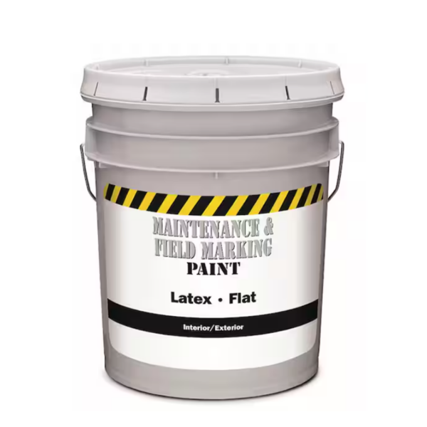 Five Gallon Glidden Maintenance Interior/Exterior Flat White Paint