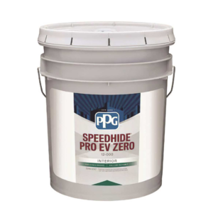 Five Gallon PPG Speedhide Pro EV Zero Semi-Gloss White Interior Paint