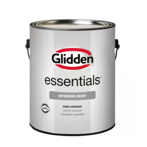 One Gallon Glidden Essentials Interior Flat White Paint