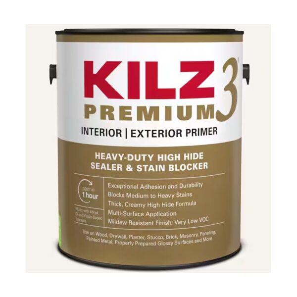 One Gallon Kilz Premium Heavy-Duty High Hide Interior/Exterior Multi-Surface Primer