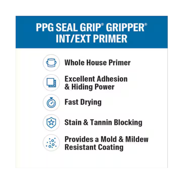 PPG Gripper White Interior/Exterior Acrylic Primer