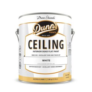 Dunn's 1 gal White Ceiling Interior Dead Flat Paint