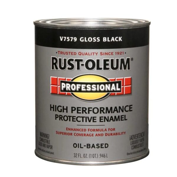 32 Ounce Rust-Oleum Metal Gloss Black Paint