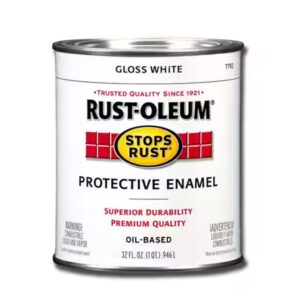 32 Ounce Rust-Oleum Metal Gloss White Paint