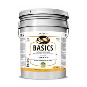 Five Gallon Dunn's Flat Crisp Muslin Interior Paint