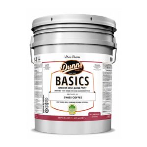 Five Gallon Dunn's Semi-Gloss Swiss Coffee Interior Paint