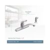 Adler Single-Handle Low Arc Kitchen Faucet in Chrome Side Sprayer