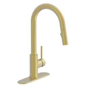 Boisdale Brushed Gold Pull-Down Kitchen Faucet
