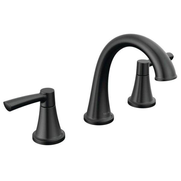 Delta Casara Two-Handle Black Bathroom Faucet
