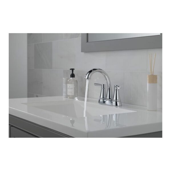 Delta Casara Two-Handle Chrome Bathroom Faucet lifestyle