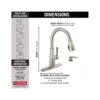 Delta Owndale StainlessPull Down Kitchen Faucet detail