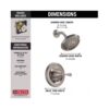 Delta Porter Single-Handle Shower Faucet In Brushed Nickel details