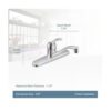 Moen Adler Chrome Low Arc Kitchen Faucet detail