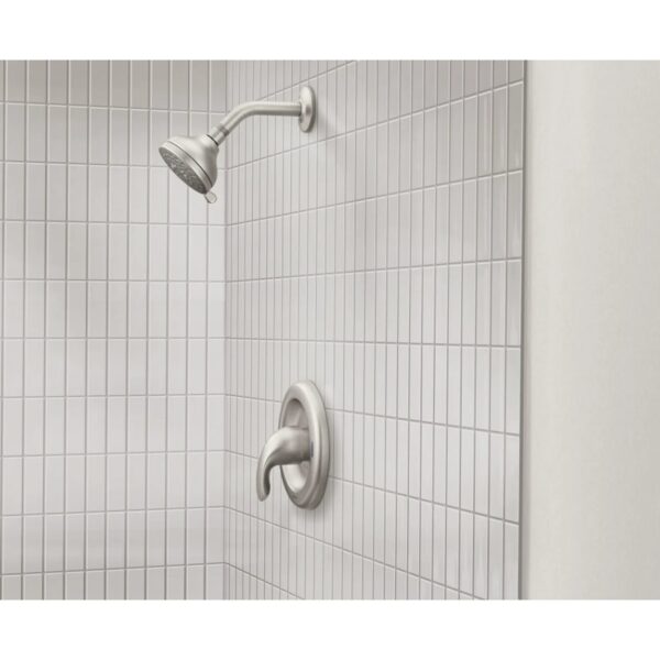 Moen Adler Single-Handle Shower Faucet In Brushed Nickel lifestyle