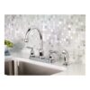 Moen Caldwell Chrome Two-Handle High Arc Kitchen Faucet lifestyle