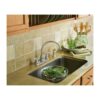 Moen Caldwell Chrome Two-Handle High Arc Kitchen Faucet lifestyle 2