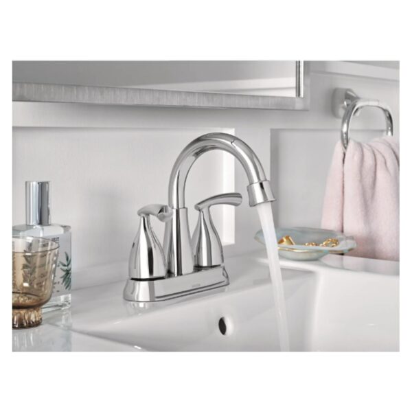 Moen Essie Two-Handle Chrome Bathroom Faucet lifestyle