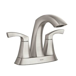 Moen Lindor Two-Handle Bathroom Faucet In Brushed Nickel