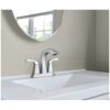Moen Lindor Two-Handle Bathroom Faucet In Chrome lifestyle