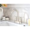 Moen Mikah Two-Handle Centerset Bathroom Faucet In Brushed Nickel lifestyle