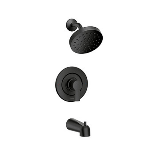 Moen Rinza Single-Handle Tub/Shower Faucet In Matte Black