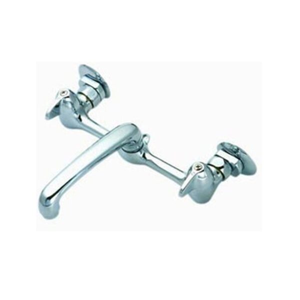 Wall Chrome 2-Handle Kitchen Faucet