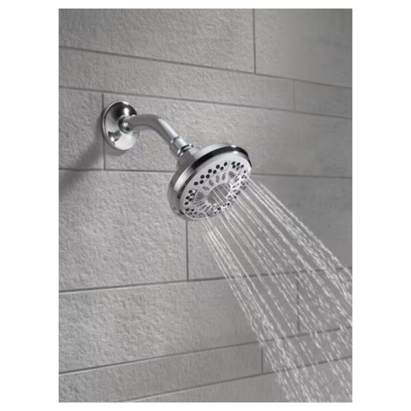 6-Spray Patterns 1.75 GPM 4.38 in. Wall Mount Fixed Shower Head in Chrome lifestyle