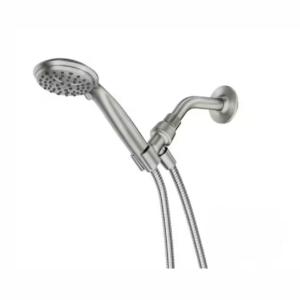 Attune 6-Spray Patterns Single Wall Mount 4 in. Handheld Shower Head in Spot Resist Brushed Nickel