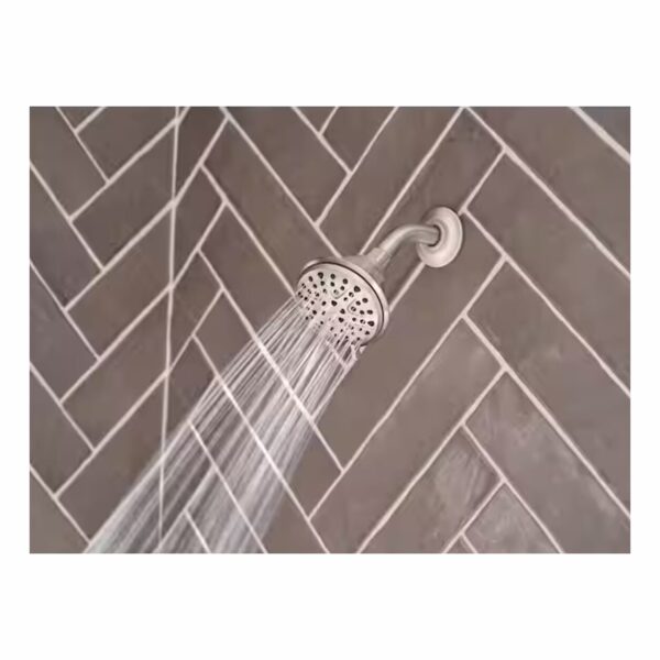Attune 8-Spray Patterns, 4 in. Wall Mount Fixed Shower Head in Spot Resist Brushed Nickel