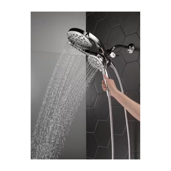 Delta Hydrorain 4-Spray 6 Handheld Shower Head in Chrome lifestyle