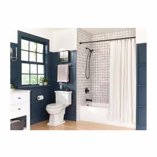 Engage 6-Spray Wall Mount Handheld Shower Head 1.75 GPM in Matte black